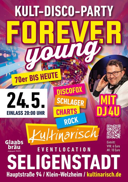 Kult-Disco-Party in Seligenstadt am 24.05.2026