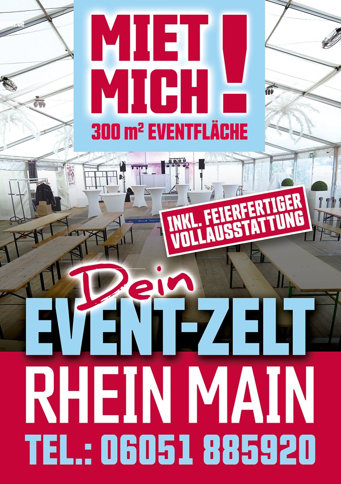 Vollausstattung Eventzelt Rhein Main
