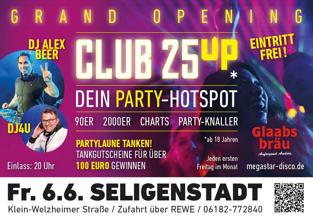 Club 25up Disco in Seligenstadt