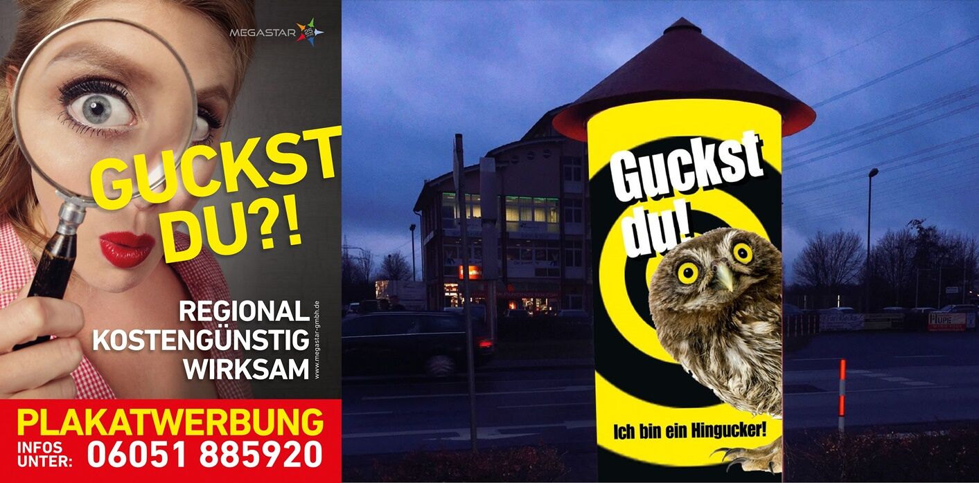 Plakatwerbung für Unternehmen Raum Frankfurt
